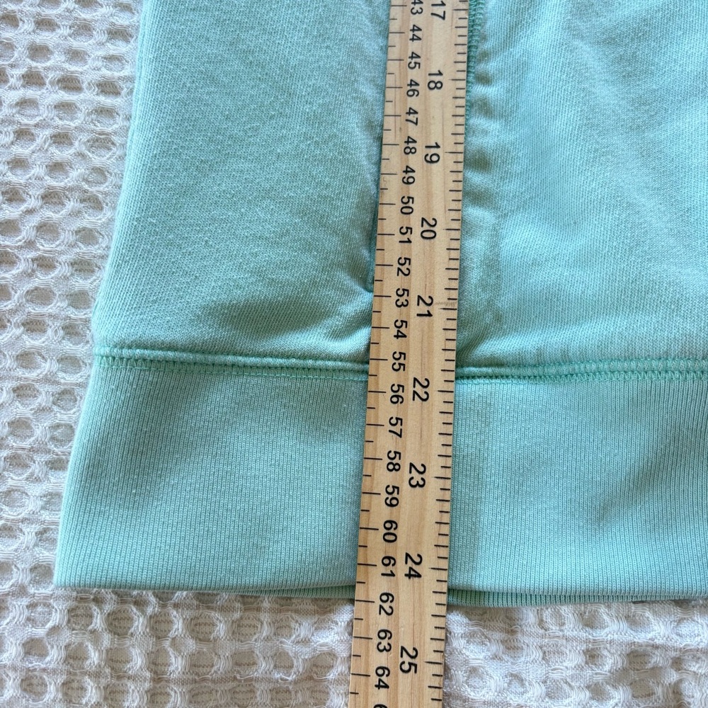 Y2K PINK Victoria's Secret Mint Green 'LOVE PINK' Quarter-Zip Sweatshirt Sz M - Picture 14 of 16